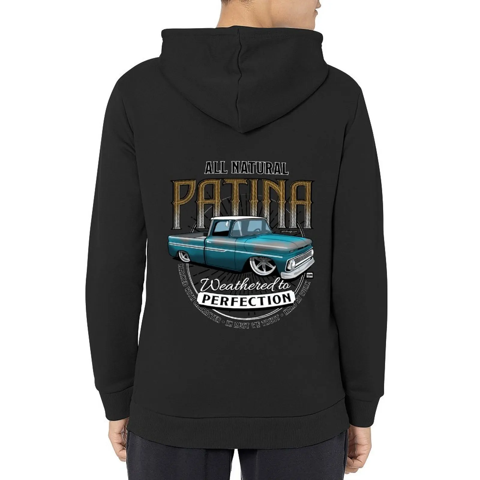 

All Natural Patina Blue Hoodie men wear male clothes winter clothes men's autumn clothes hoodie streetwear
