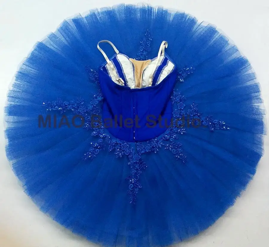 Royal bleu oiseau variation ballet tutu déguisement de la belle au bois dormant pour Adulte Professionnel Ballet Crêpes Tutu robe Classique 발레 009