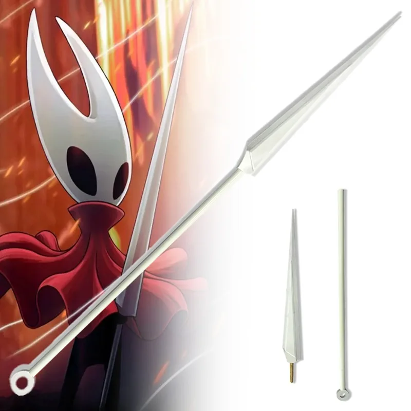 

Silksong 135cm Needle Game Peripherals Spear Hollow Sword Knight Model Wooden Samurai Sword Royal for Cosplay Toys Collections
