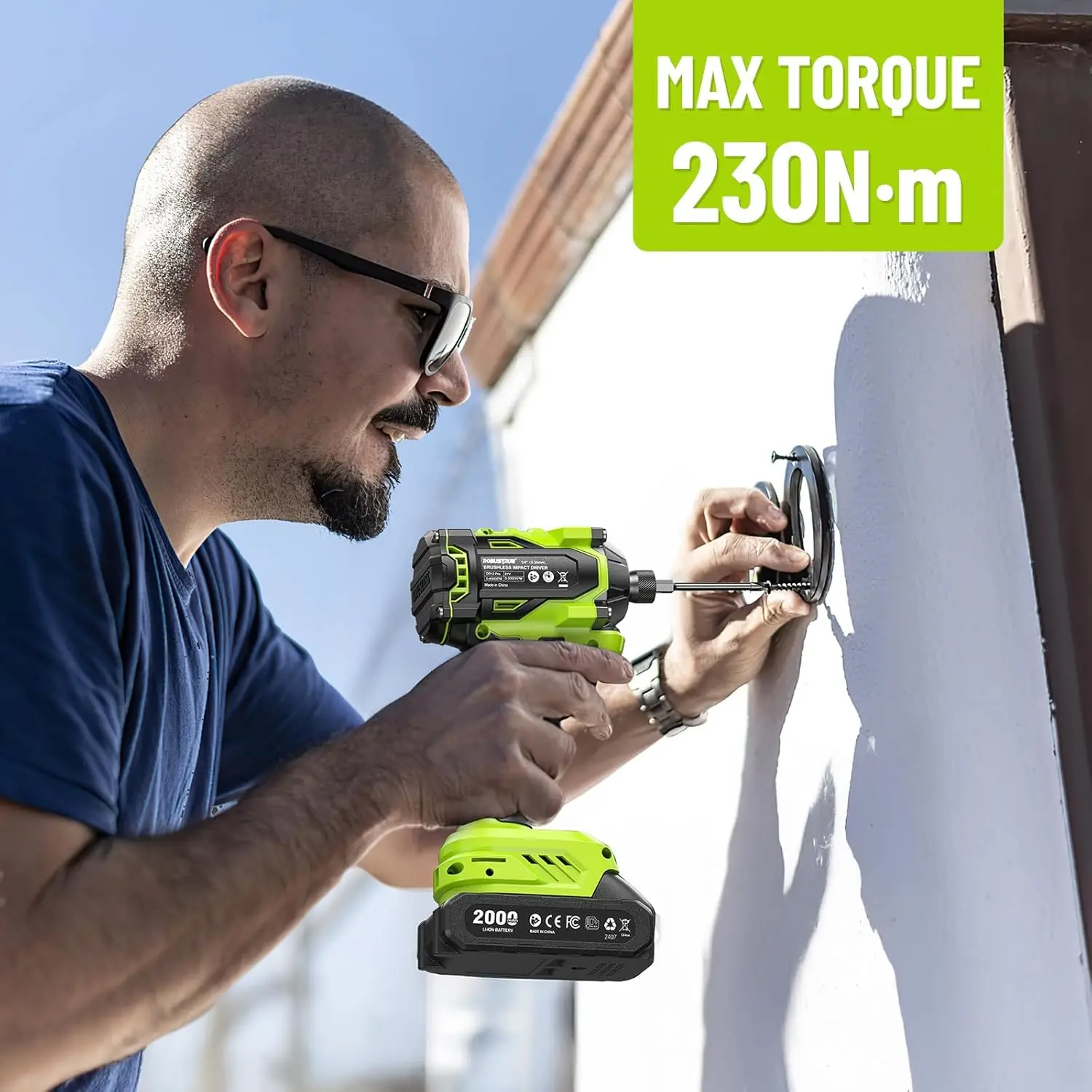 Robustrue Electric Screwdriver 21V 1/4