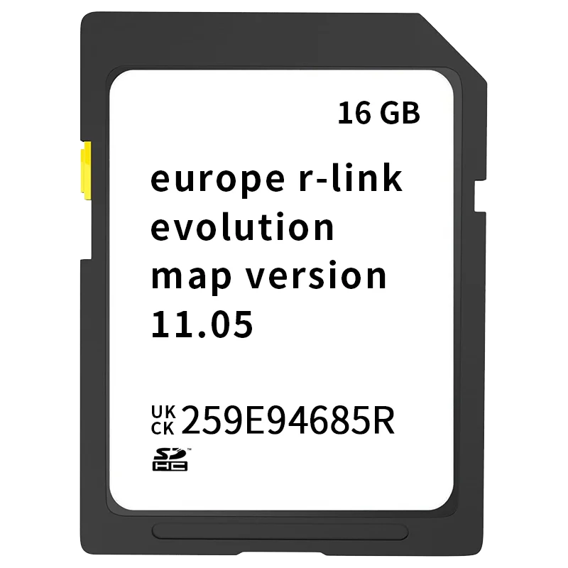 Die neueste Satellitennavigation SD-Karte R-Link 11.05 GPS-Karte Renault Auto SD-Karte Europa-Version