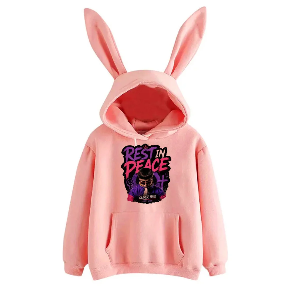 Oliver Tree hoodies kawaii fashion cartoon 2026 gothic harajuku Korean Women Loose