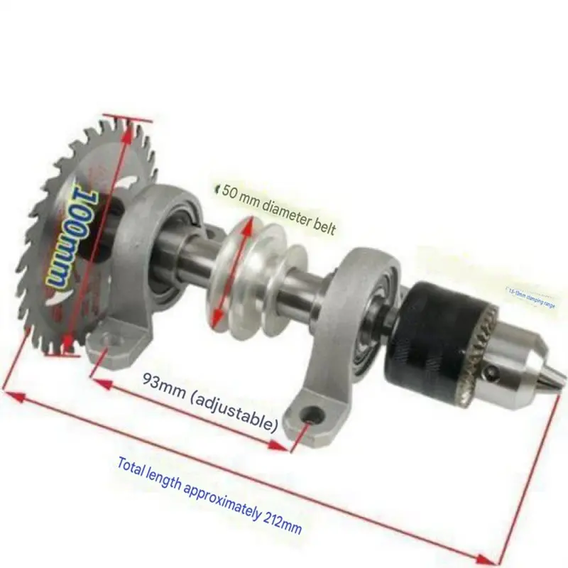ABDJ-For Woodworking For Wood Cutting Machines Spindle Bearing Seat Drill Chuck Set-Tool Kit For DIY Projects