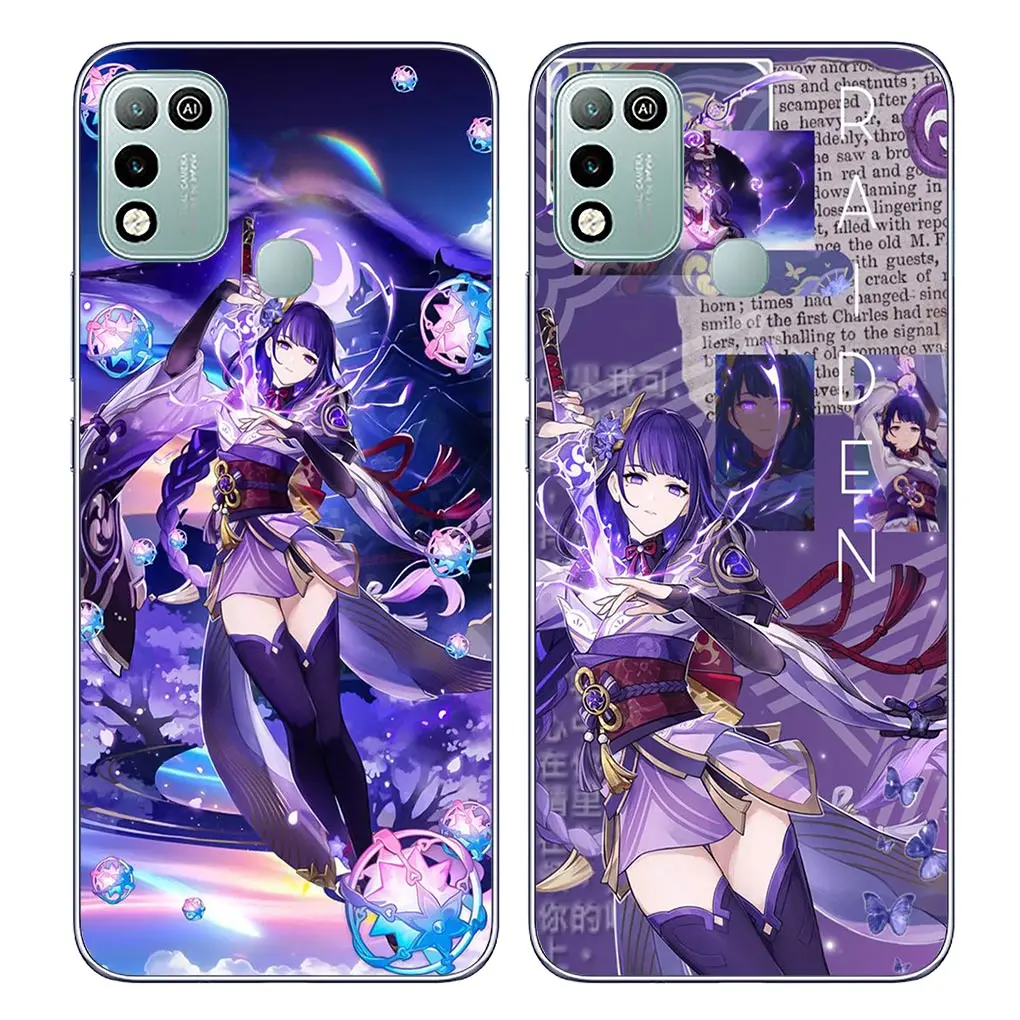 Baal Raiden Shogun Genshin Impact Xiao for Motorola Moto G04 G71 G73 G32 G34 E7 G6 G7 G8 G9 G24 Power One Fusion Plus Phone Case