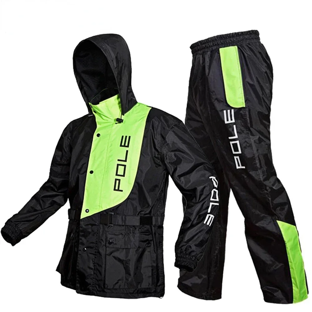 Motorcycle Raincoat Suit Men Waterproof Rain Pants Rainwear Impermeable Motociclista Rain Coat Cycling Fishing Climbing Jacket