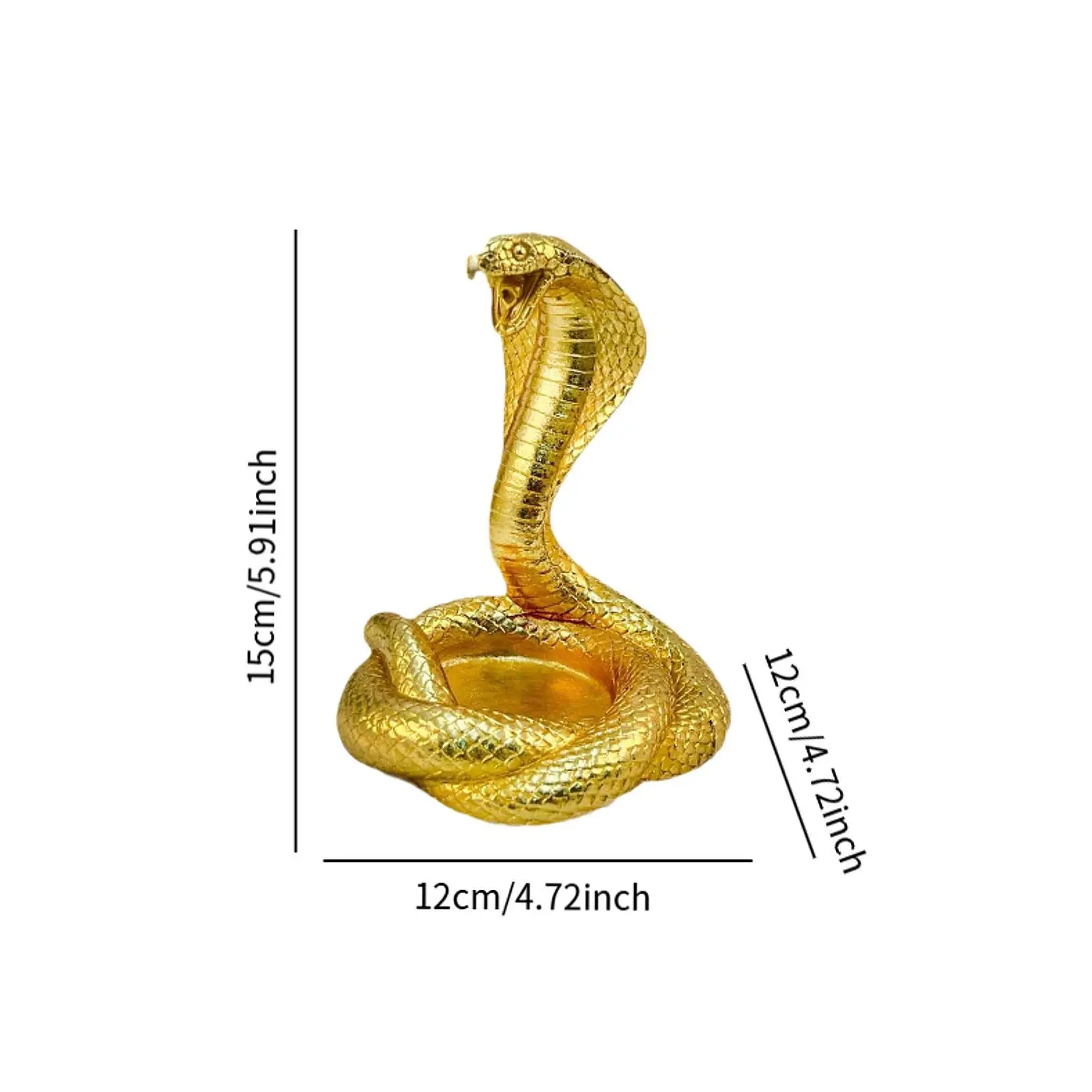 Decorazione da tavolo con statua di serpente, decorazione decorativa versatile, ornamento da tavolo con display creativo, piccola scultura di serpente