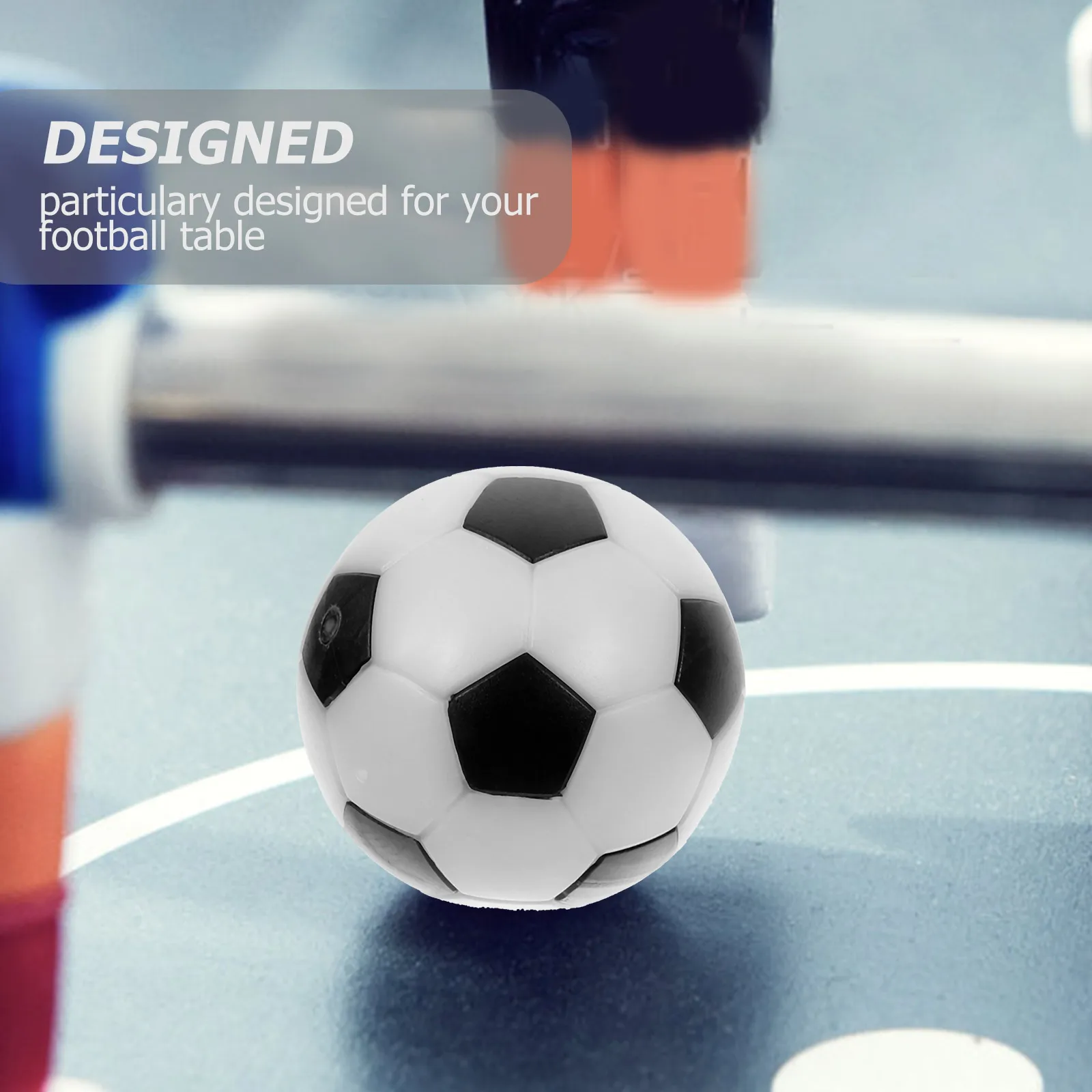 

6Pcs Small Football Balls 32mm Black White Mini Table Football Balls Suitable for Tables Under 135cm Striker Roma Barcelona