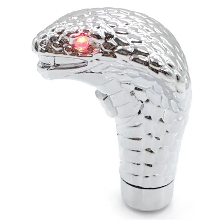 Cobra Shift Knob with LED Light Snake Head Gear Head Universal Type Interesting Personality Car Changing Accessories