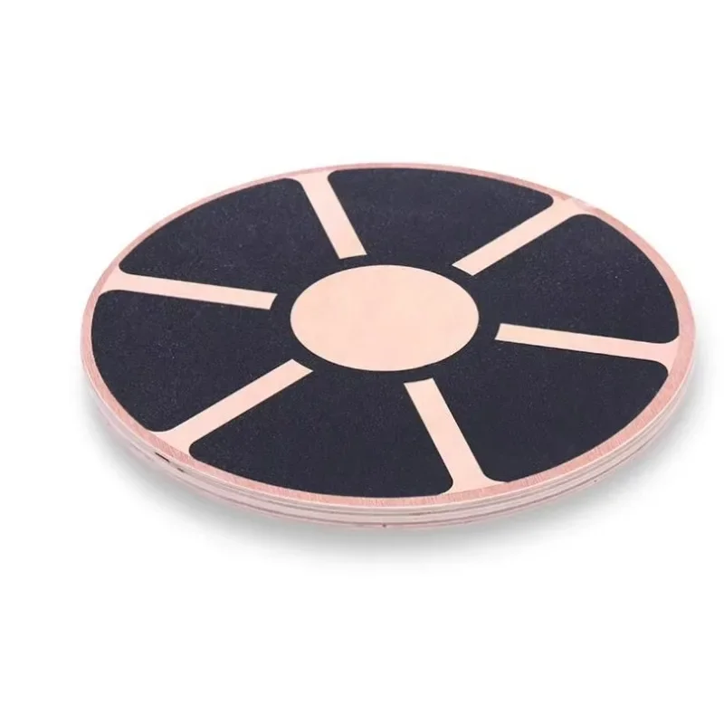 Round Wooden Balance Twisting Disc Anti Slip Surface Basic Body Training Gear For Adult Daily Indoor Waist Shaping Exercise