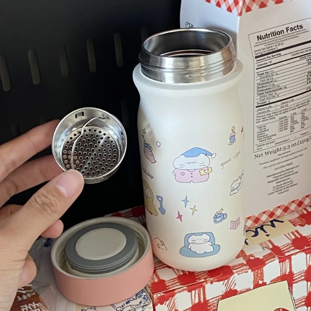 

Portable Bowknot Vacuum Mug Cat Dog Insulated Cup Stainless Steel Thermal Car Cup