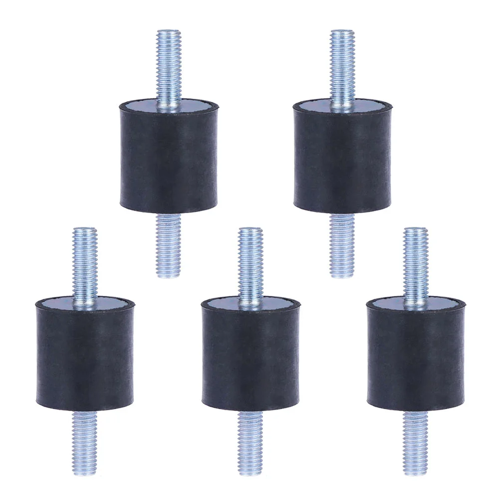 5 Pcs Rubber Shock Absorber Anti-vibration Mounts Silent Block Compressor Gasoline Engine Accessories Shocks Absorbers Thread