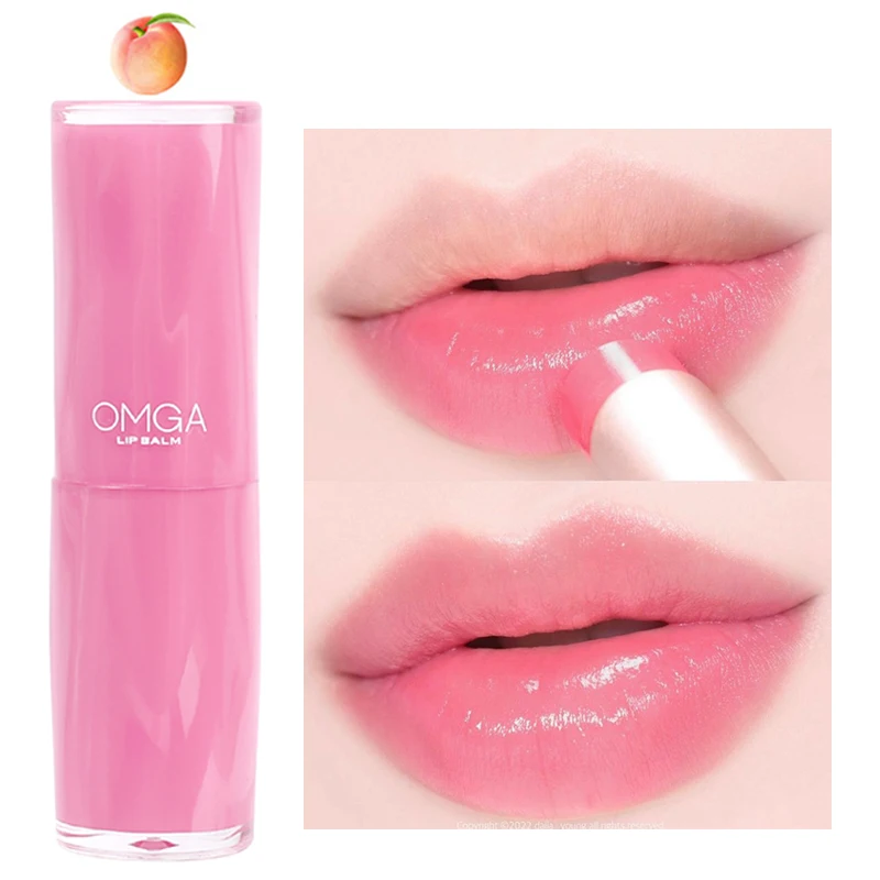 Honey Peach Color-Changing Lipstick Long Lasting Moisturizing Anti-cracked Anti-drying Crystal Jelly Lip Balm Lips Care Cosmetic