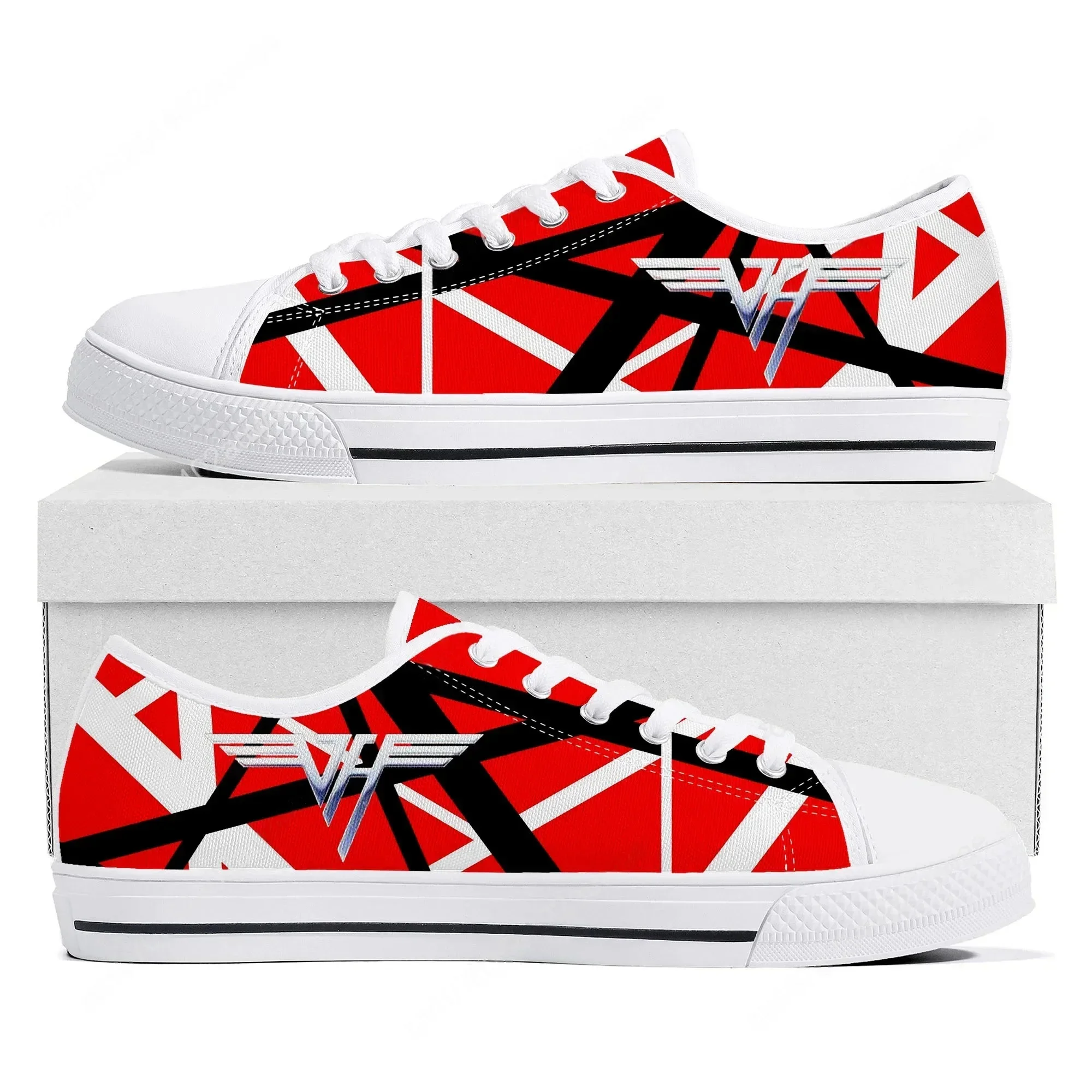 Sneakers Van Evh 5150 Stripes Halen à tige basse de haute qualité pour hommes, femmes et adolescents, baskets en toile 1984, chaussures décontractées pour couples, chaussures personnalisées