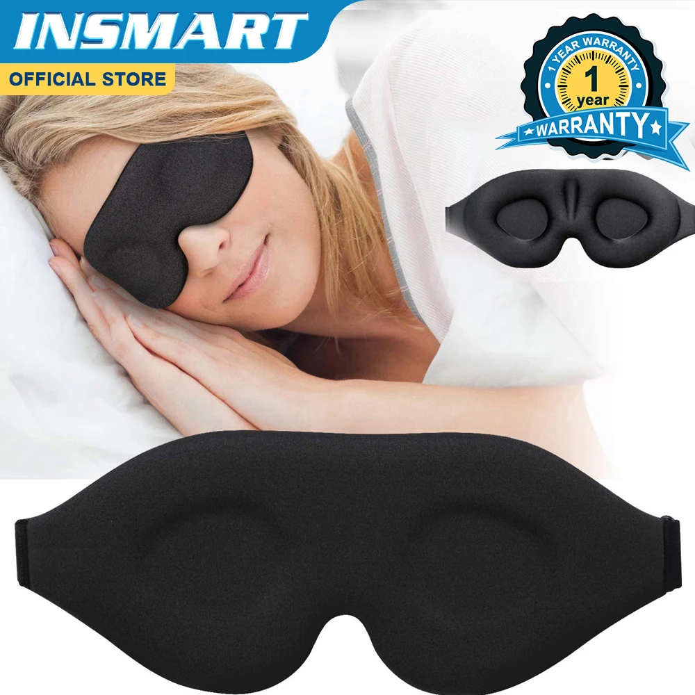 Eye Mask for Sleeping 3D Contoured Cup Blindfold Concave Molded Night Sleep Mask Block Out Light with Women Men
