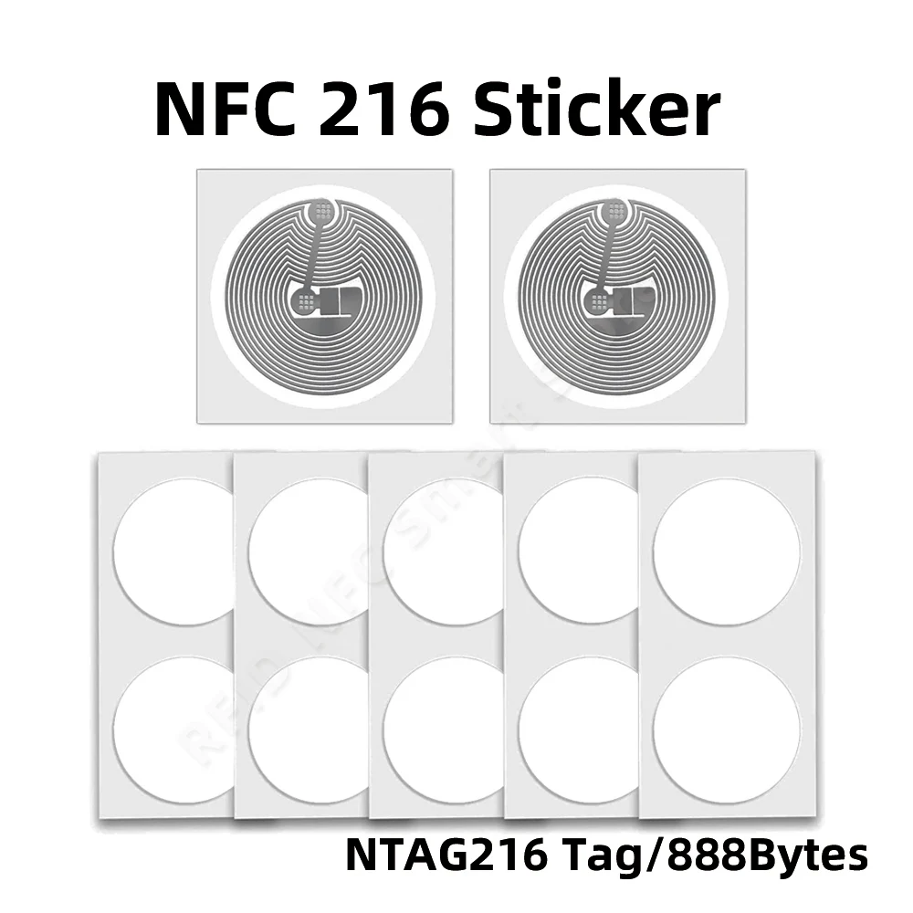 10PCS NFC Tag NTG216 Label NFC 216 Adhesive Lable Sticker RFID 13.56Mhz For Huawei Share ios13 Personal Automation Shortcuts