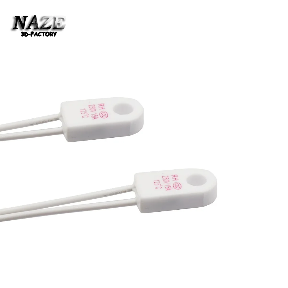 1PCS Voron2.4 Hot Bed Aluminum Plate Platform Ceramic Fuse 125℃ Thermal links Over Temperature Protector For VORON 3D Printer