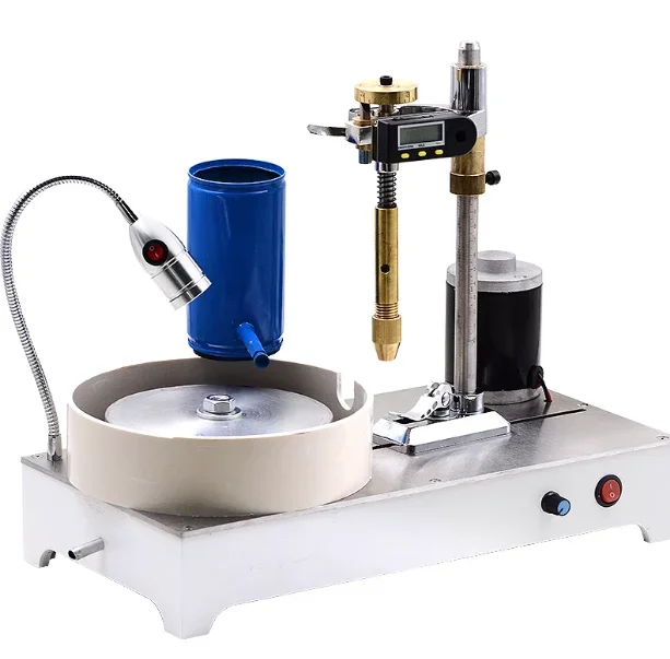 Gemstone Grinding Faceting Machine Faceted Gem Polishing Machine Jewelry Polisher Flat Grinder Lapidary Machine 2800RPM 120W