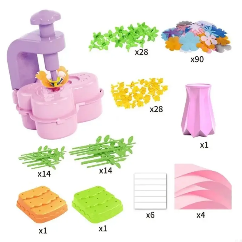 Artificial Flower Pressing Craft Machine Materials Toy For Kids Creative Art Craft Project And School Classroom Activity 15UB