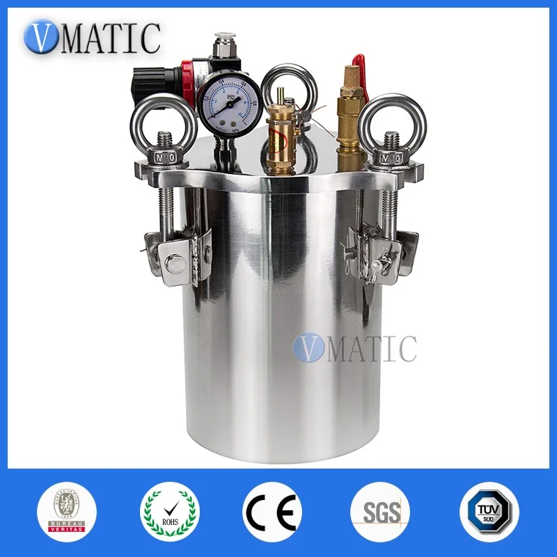 Free Shipping VMATIC Glue Dispensing Equipment Accurate Automatic Glue Machine With 2pcs 5L Pressure Tank Valve