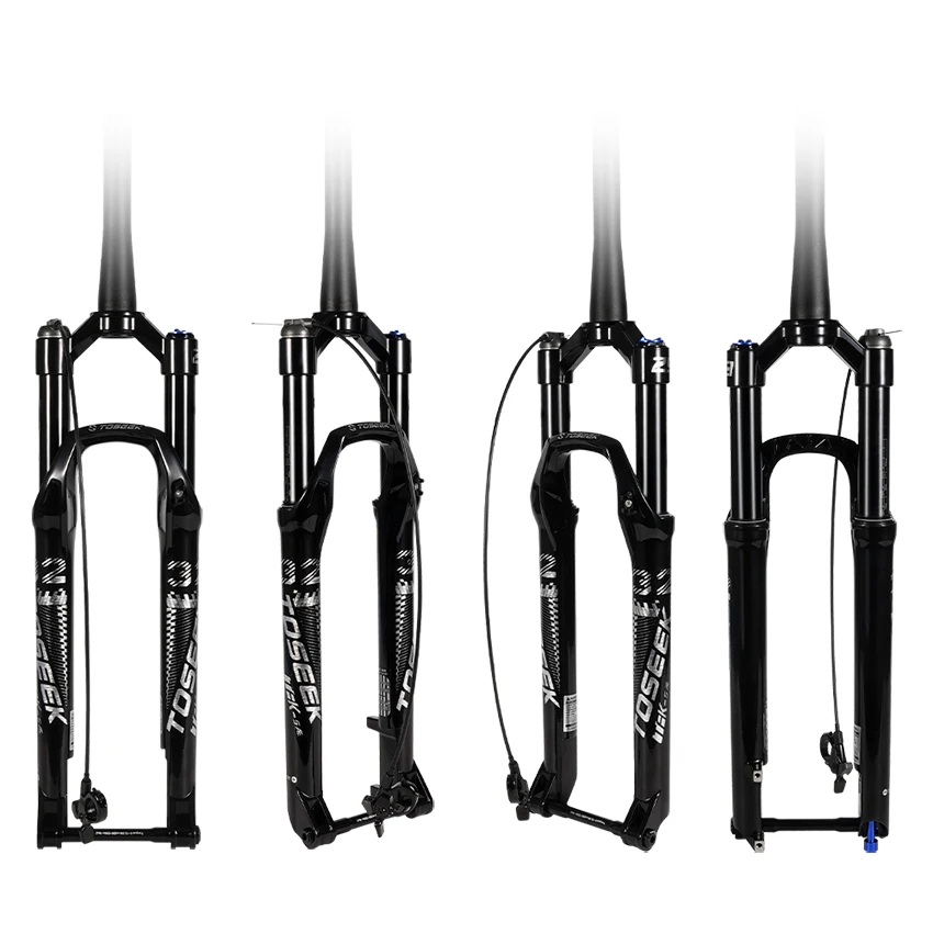 TOSEEK Aluminum Alloy air Suspension Fork 29er Disc Brake Suspension Front Fork 120mm Thru Axle 15*110mm Bike Accessories