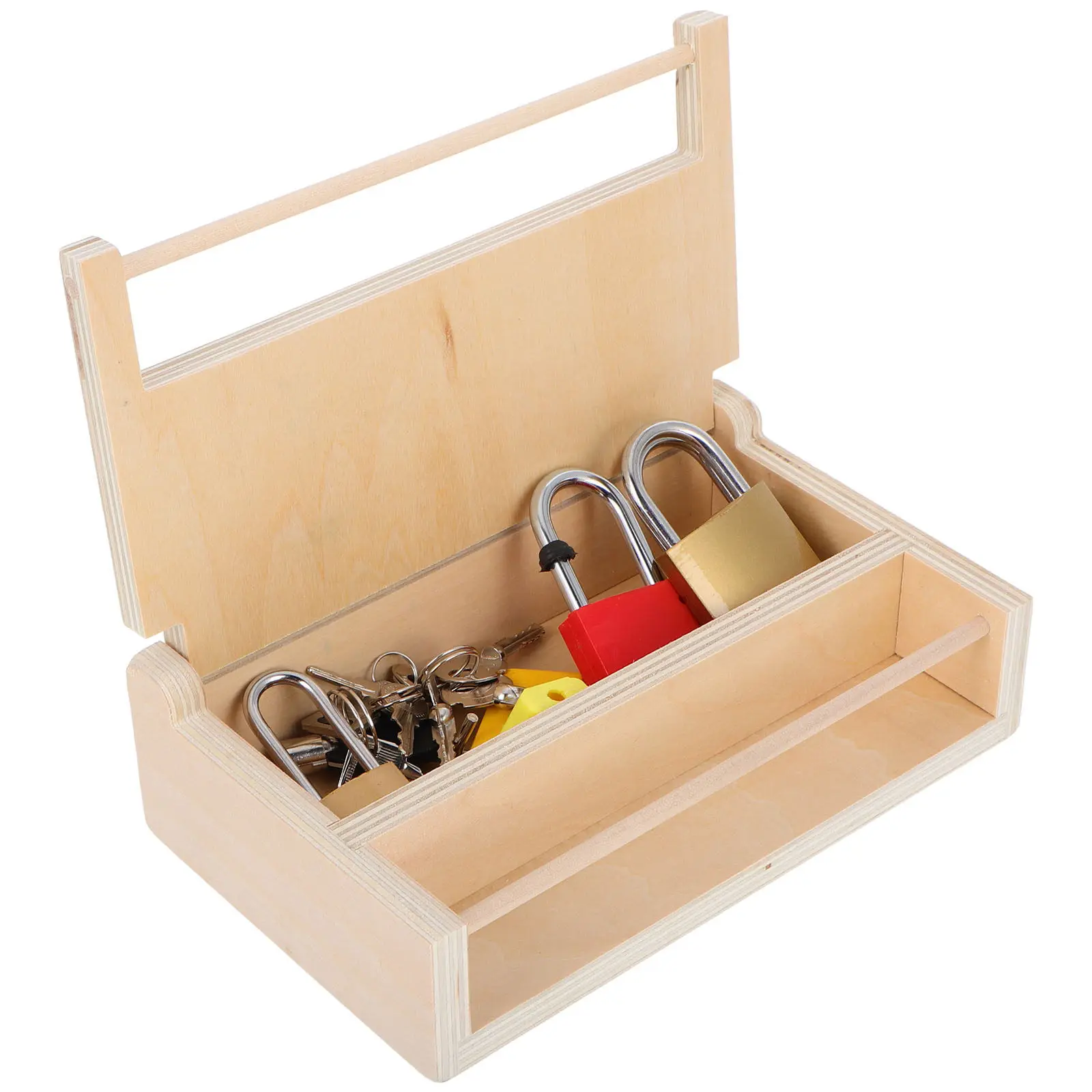 

Набор Монтессори: деревянный замок и ключи, развивающая игрушка для малышей, интерактивная игра для родителей и детей, раннее обучение, развитие интеллекта