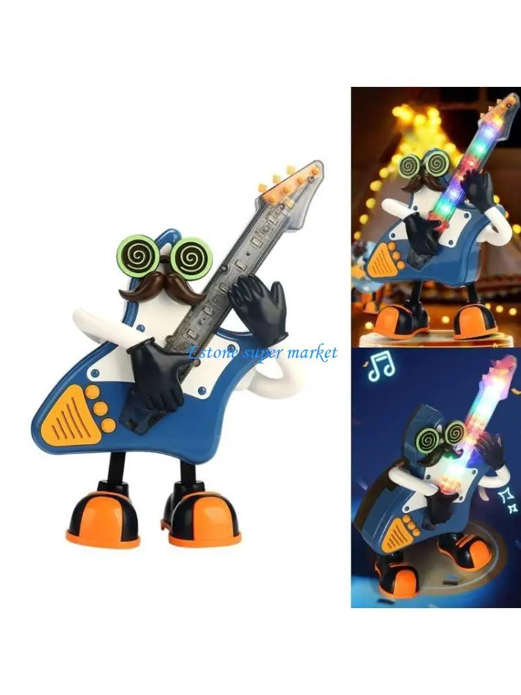 

090B Baby Crawling Learning Toy Electric Dancing Guitar Music Toy Kids Birthday Gift