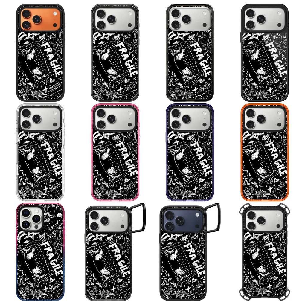 

2601243 Matte / Acrylic / Mirror / Bounce Camera Ring Stand Cover for IPhone 17 16 15 14 13 Pro Max - Protective Magnetic Case