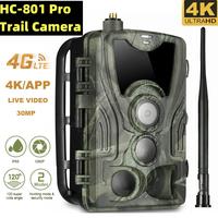 HC801PRO 4G Trail Camera Free APP Cloud Service 4K Live Broadcast Wildlife Hunting Surveillance Cellular Wireless 30MP Cameras