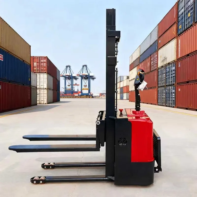 Customized Warehouse Use 1500kg 2t Electric Stackers Compact Design Lithium-Ion Battery 3-9m Lifting Height For Cargo Storage