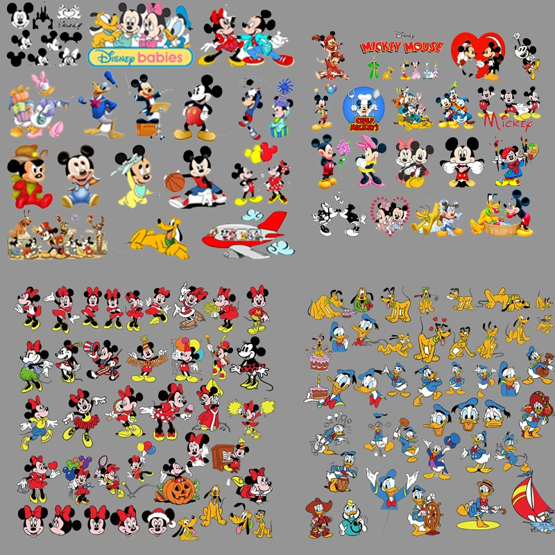 Mickey Mouse Patches for Clothing Thermoadhesive Patch DIY Thermal Stickers on Children Clothes T-shirt Heat Transfer Patch Gift