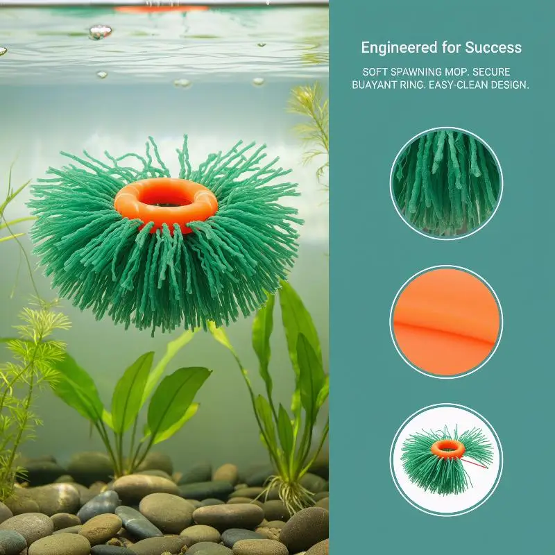 Collecteur d'œufs de poisson avec 10 planches de reproduction et un balai de reproduction pour aquarium, pour la reproduction des poissons à domicile