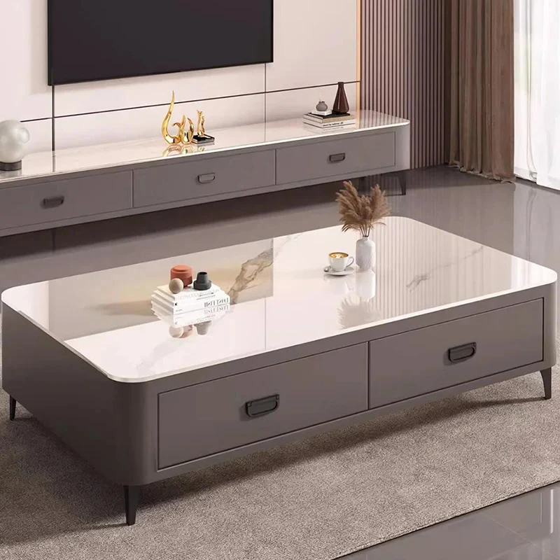 Universal Moving Coffee Table Unique Space Saving Standing Minimalist Aesthetic Side Table Cute Couchtisch Room Decorations
