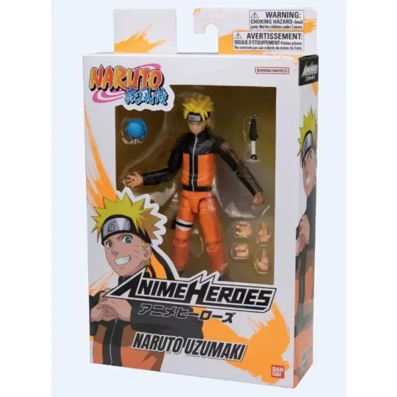 Bandai-Modèle de figurine d'anime Naruto, Uzumaki, NarAAUchiha Sasuke, Hatake Kakashi, Collection de jouets, Cadeaux, Original, En stock