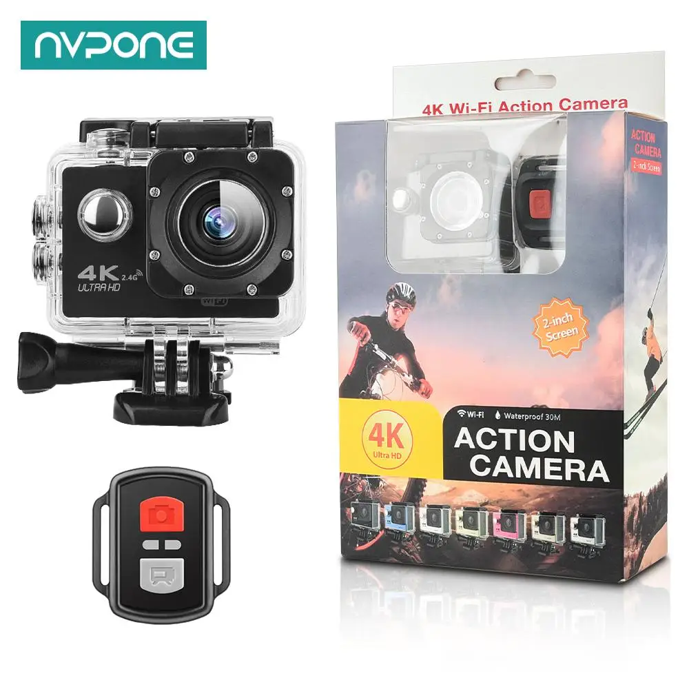 H9R 4K Action Camera WiFi Remote Control Sport DVR DV go Waterproof pro 30M 2.0\