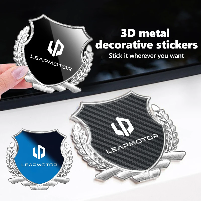 

For Leapmotor Car 3D Metal Emblem Sticker Auto Door Side Window Body Decal Sticker T03 S01 C16 C11 C01 C10 2022 2023 2021