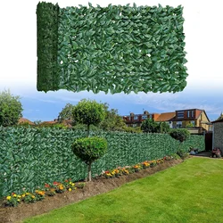 Artificial Leaf Fence Panels Faux Hedge Privacy Fence Screen Ivy Leaves Fence Outdoor Garden Yard Terrace Patio Balcony Screen