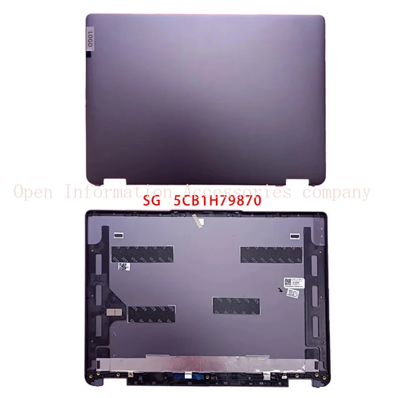 New for Lenovo ldeapad FLEX 5 14iau7 14alc7; replacement laptop accessories LCD back cover with logo 5cb1h79870 5cb1h79871