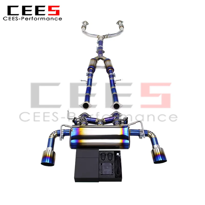 CEES Catback Muffler for Infiniti G37 3.7L 2010-2021 Performance Valvetronic Exhaust System with Valve Controller