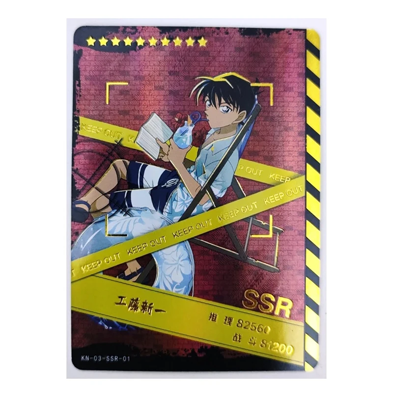 New Anime Detective Conan SSR Card Kudou Shinichi Mouri Ran Sera Masumi Game Collection Children's Toys Birthday Christmas Gifts