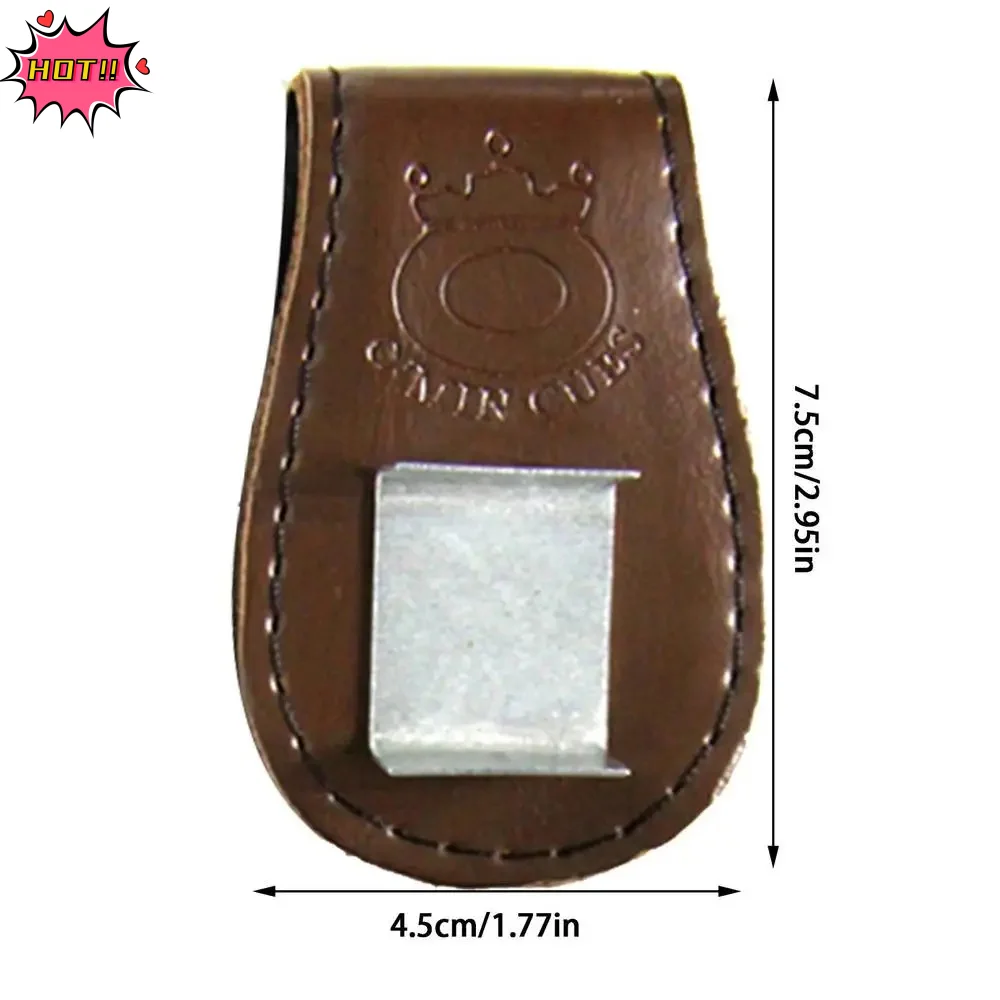 

1Pcs Durable Billiard Cue Holder Bag Chalk Bag Pool Cue Supplies With Hook Billiard Chalk Holder Portable Magnetlc Chalk Pouch