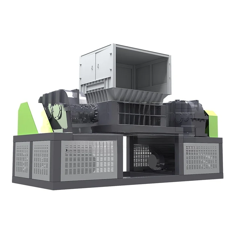 Large Dual Axis Crusher Scrap Iron, Plastic Tires, Metal Household Waste Universal Shredder Used For Factories