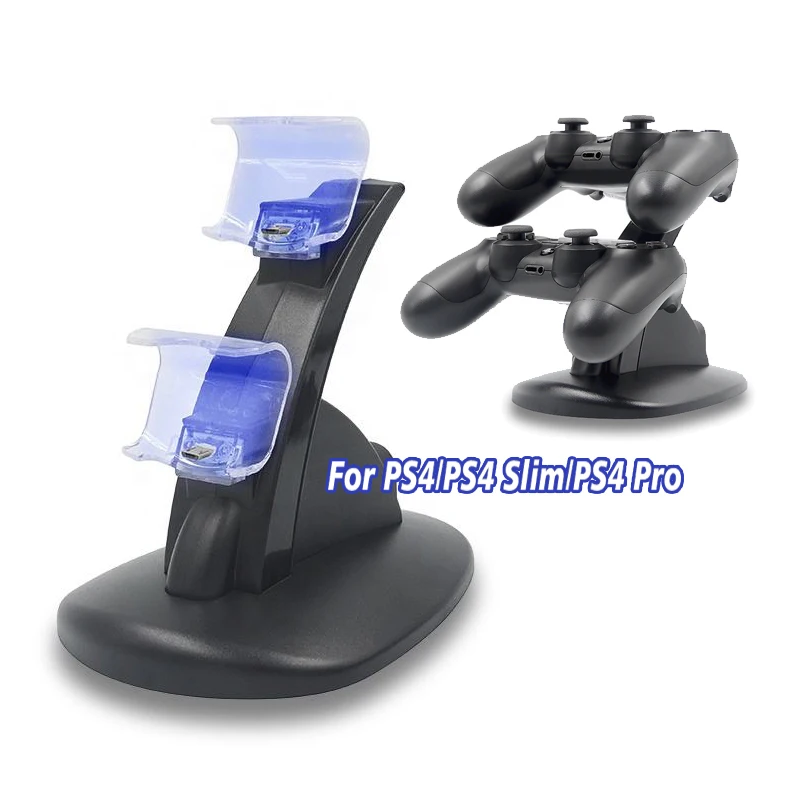 

Charging Dock for PS4/PS4 Slim/PS4 Pro Controller, Charger for Dual Playstation 4 Controllers with LED Micro USB Ports