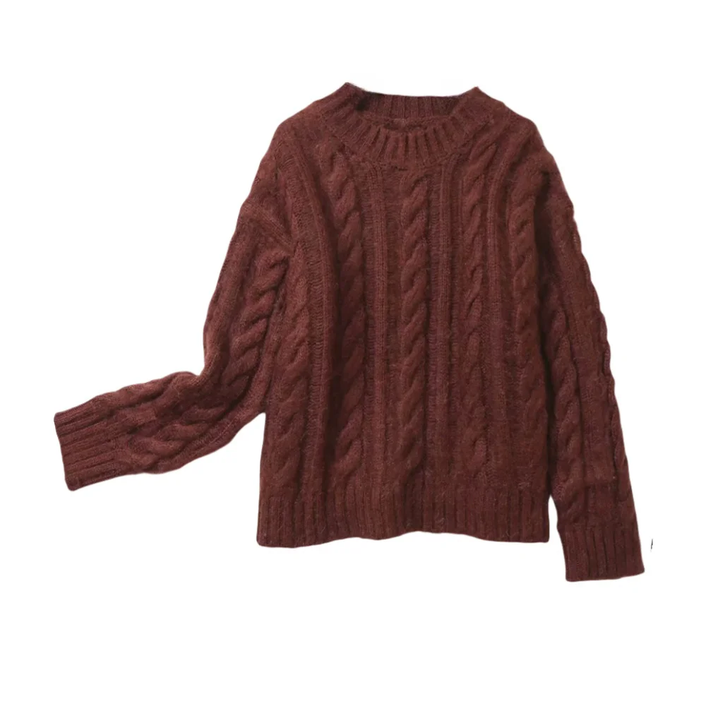 Cos Lris Knitted Sweater 2024 Autumn/Winter New Product Casual Edition Round Neck Design Loose Sweater 1243639001