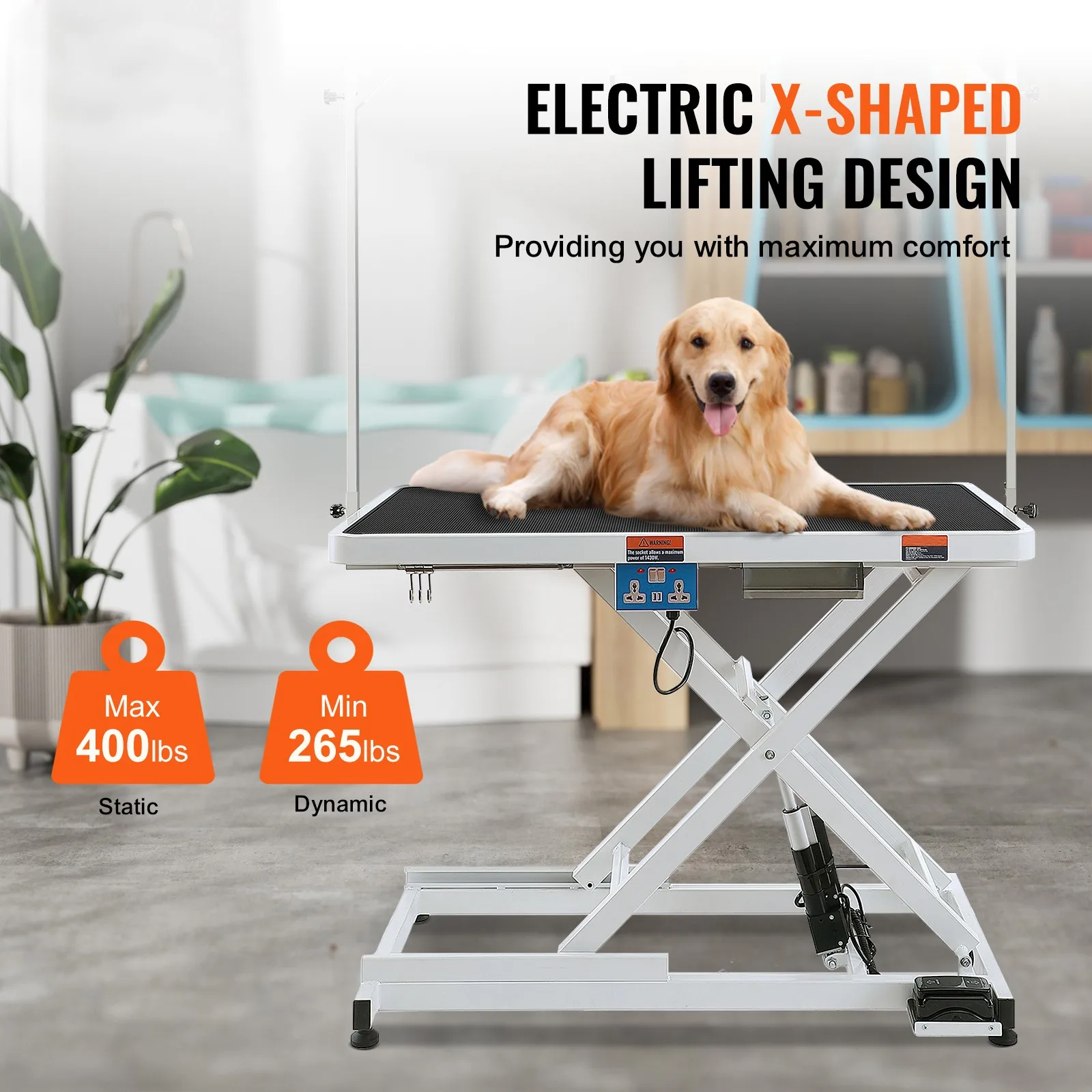 Uimoso 50" Electric Grooming Table X-Lift for Large Dogs with Adjustable Height - view 2