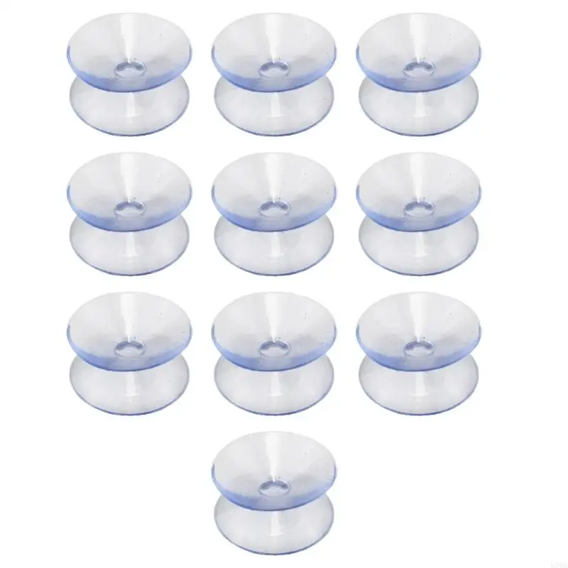  Permanent Elastomer Suction Clamps Double Partial for Household Office Decoration Mounting