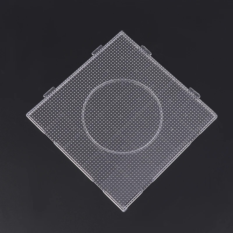 Heißer Verkauf: 4er-Set 2,6-mm-Perlen-Steckplatten für Perler-Tools – Schmelzperlen-Quadrat-Puzzle-Schablonen für Kinder, Lernspielzeug, DIY