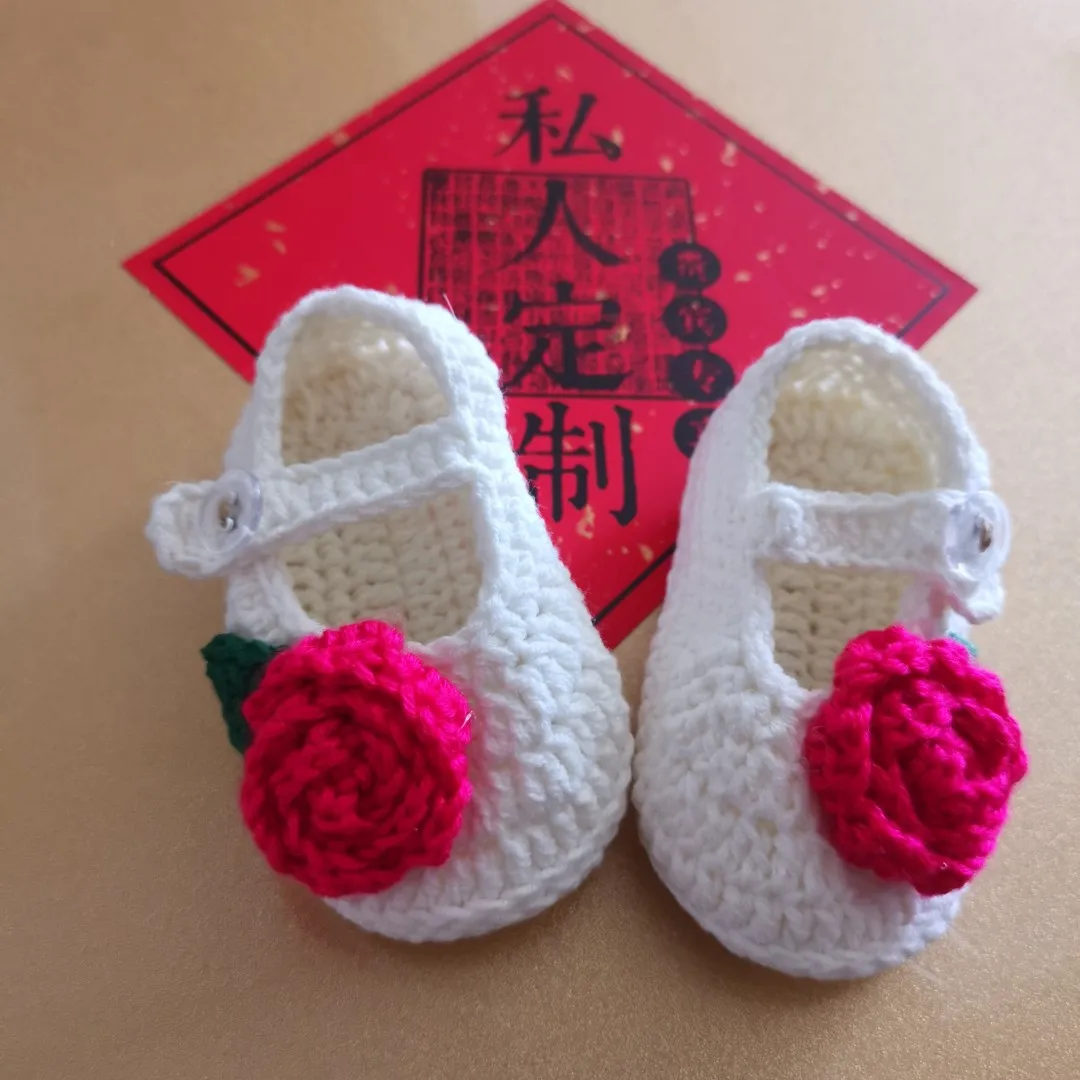 New baby princess shoes, gift shoes, baby , hand-woven cotton shoes