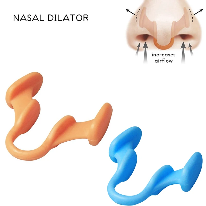 2pcs/Pack Hot Saling Ease Breathing And Snoring Anti Snore Sleep Aid Device Silicone Nasal Dilator