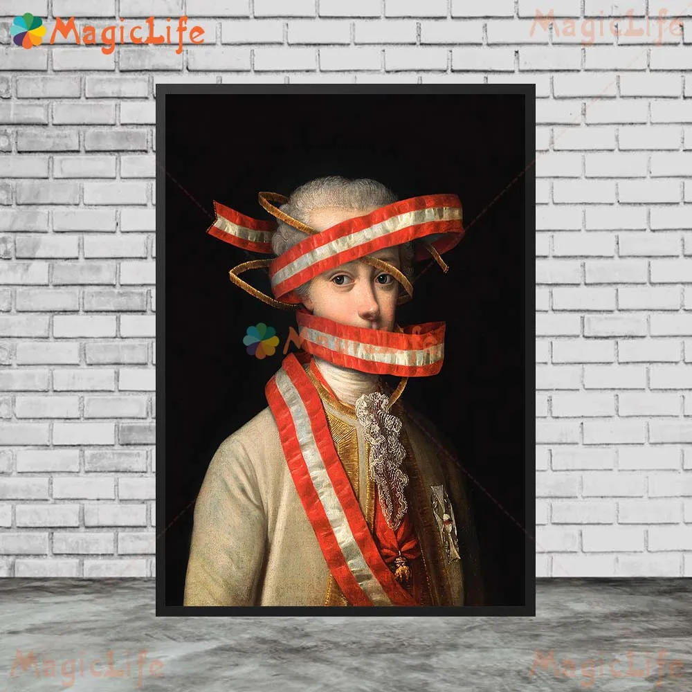 the Renaissance Man Vintage Portrait Posters Wall Pictures For Living Room Home Decor Poster Wall Art Canvas Painting Unframed