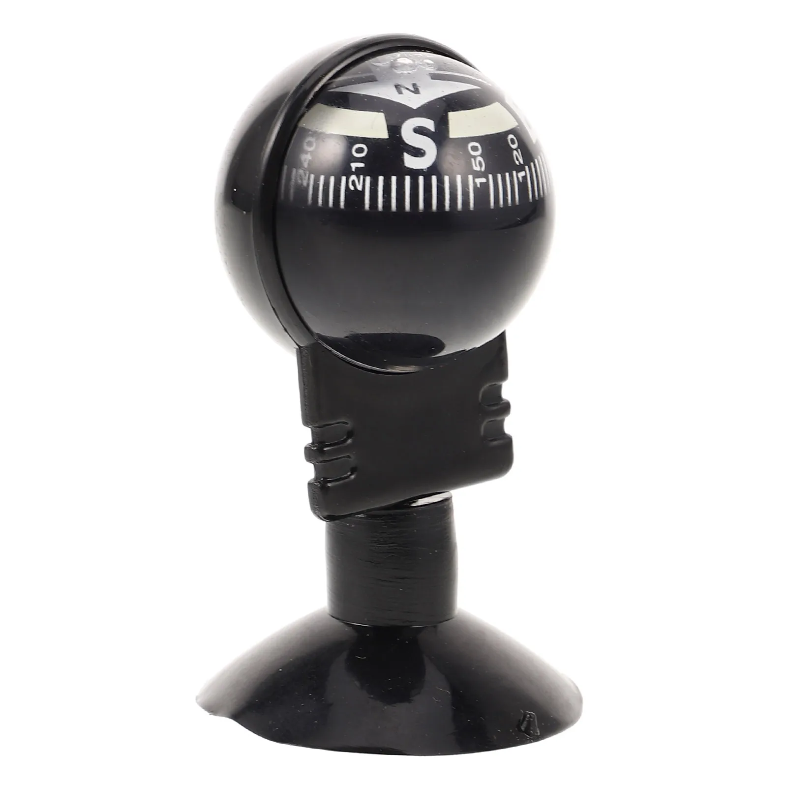 

Compass Ball Car Dashboard Marine Dash Mount Portable Foldable Navigation Tool Suction Cup Base Rotation for Car
